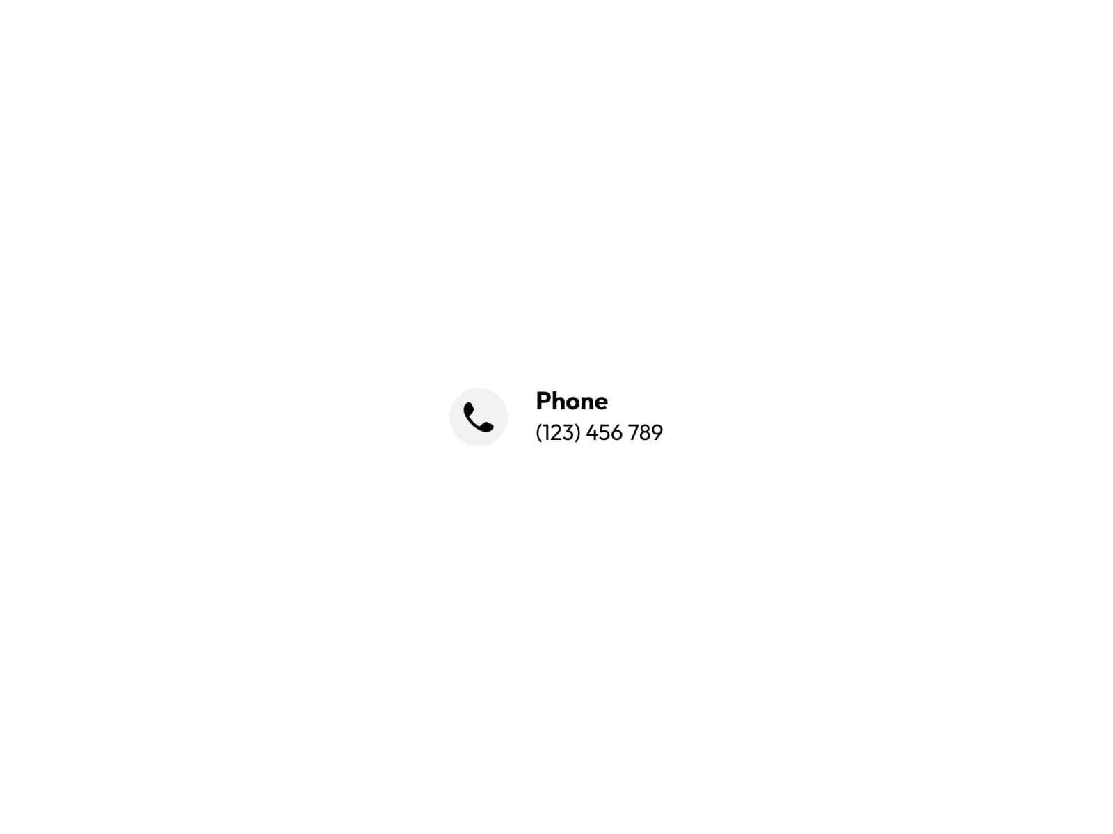 Contact Info Bravo