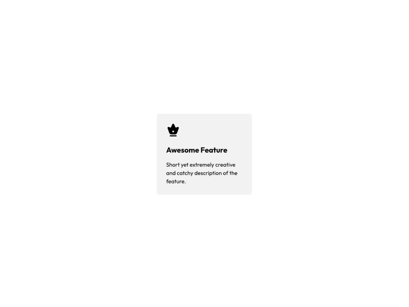 Feature Card Alpha
