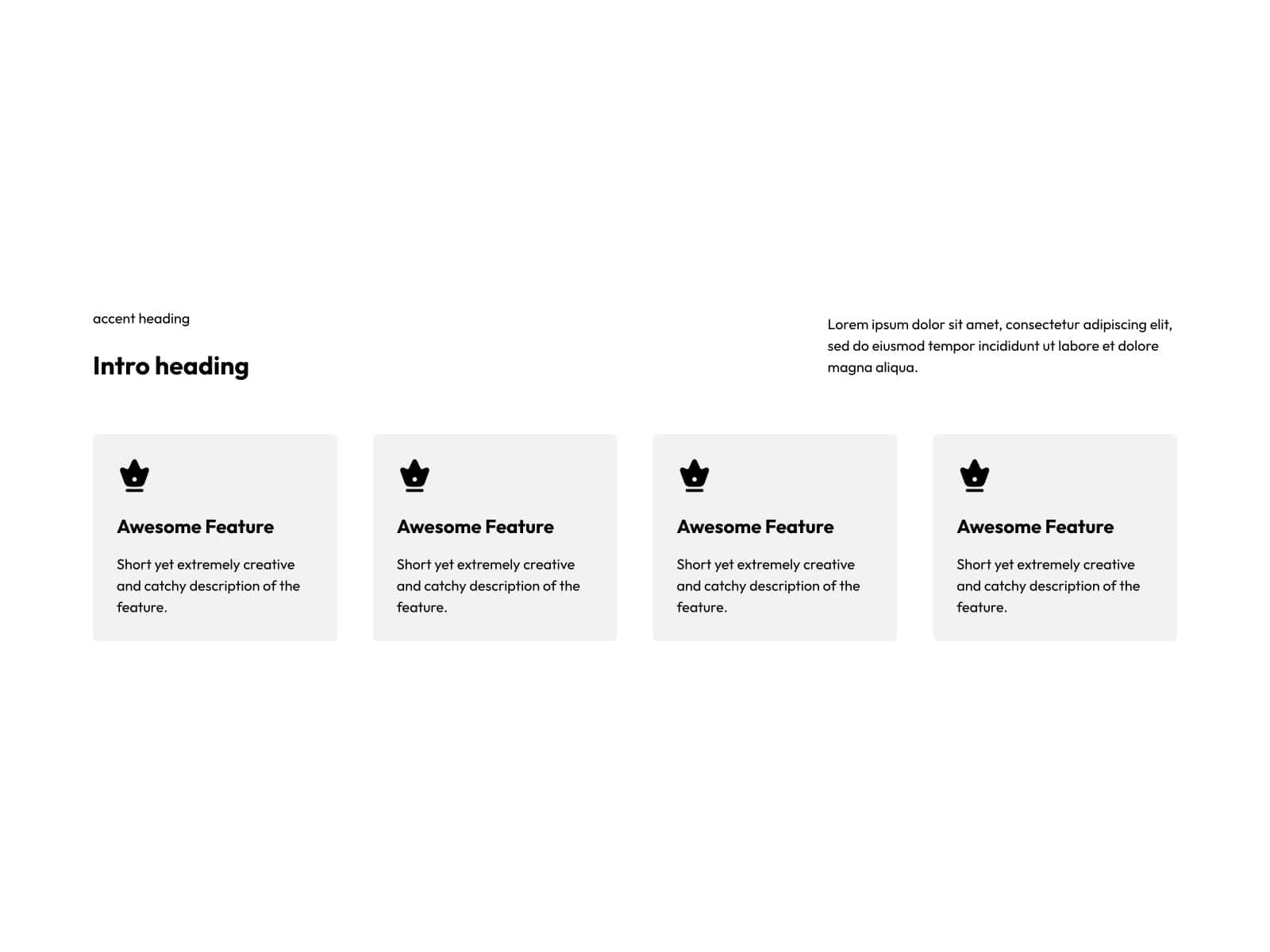 Feature Section Alpha