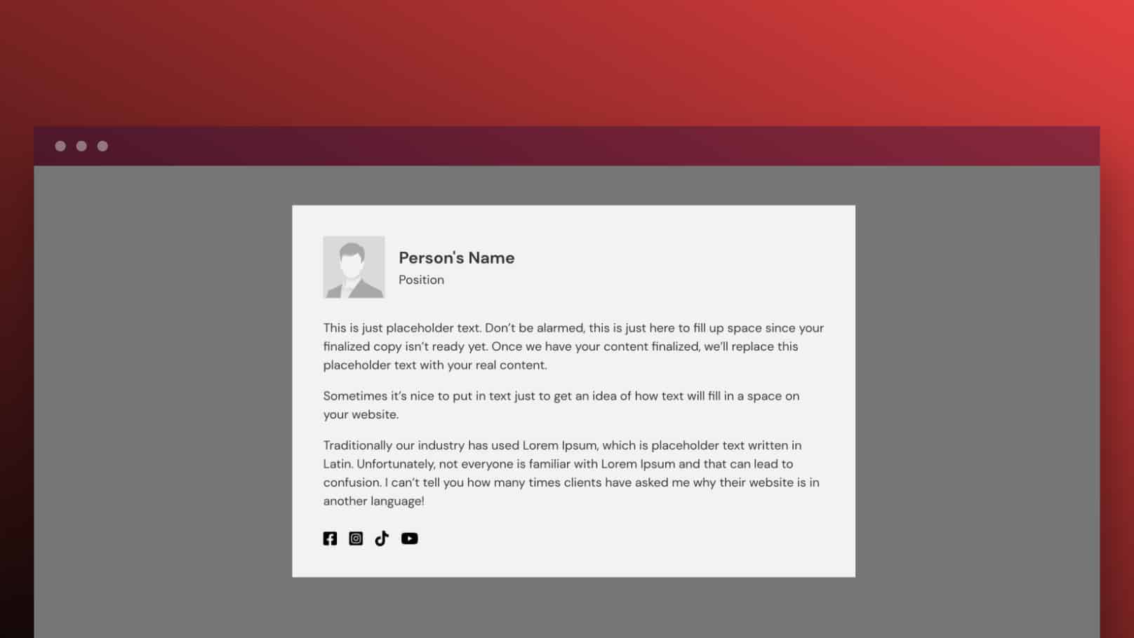 Profile Modal Alpha