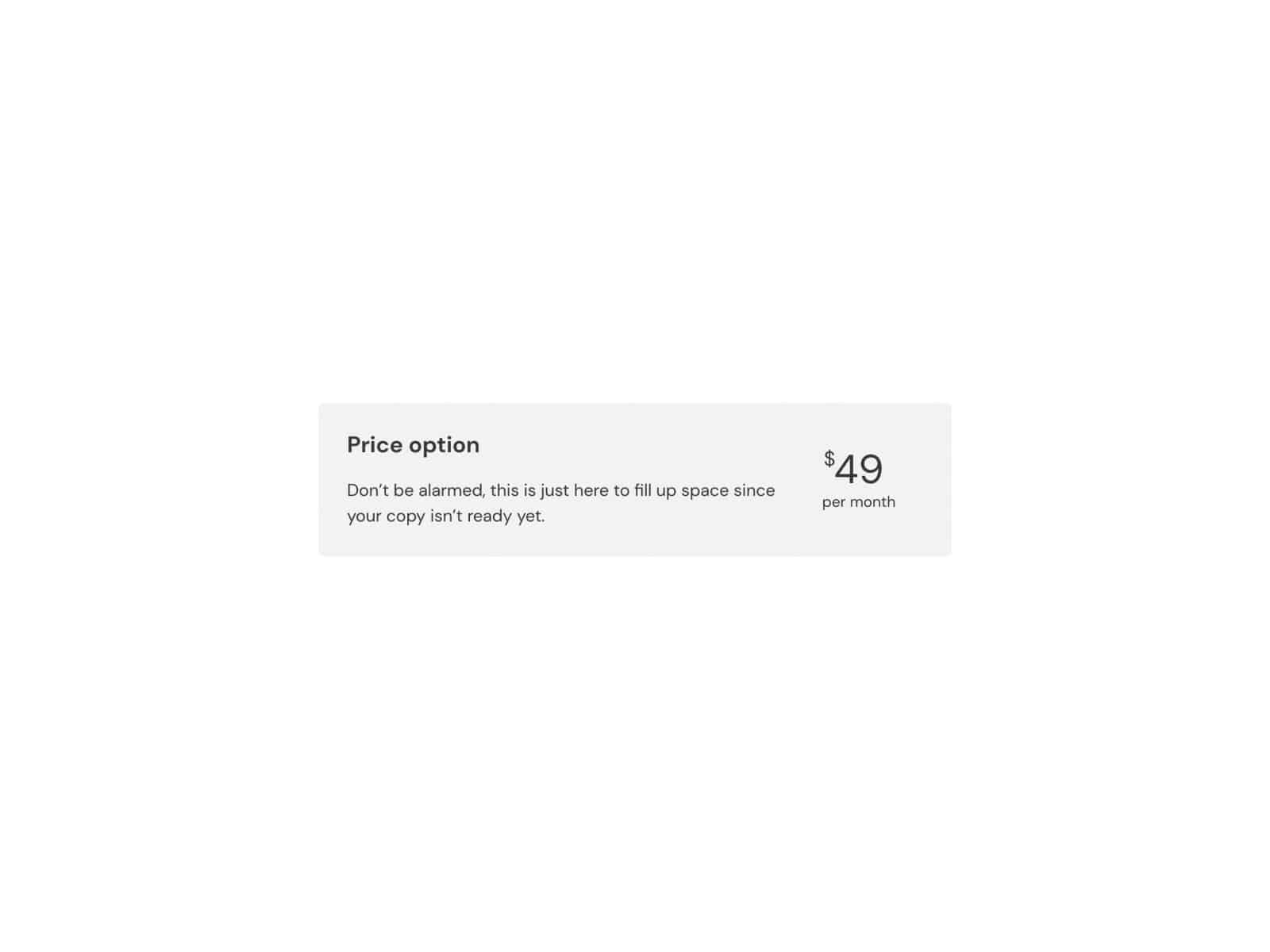 Price Card Delta