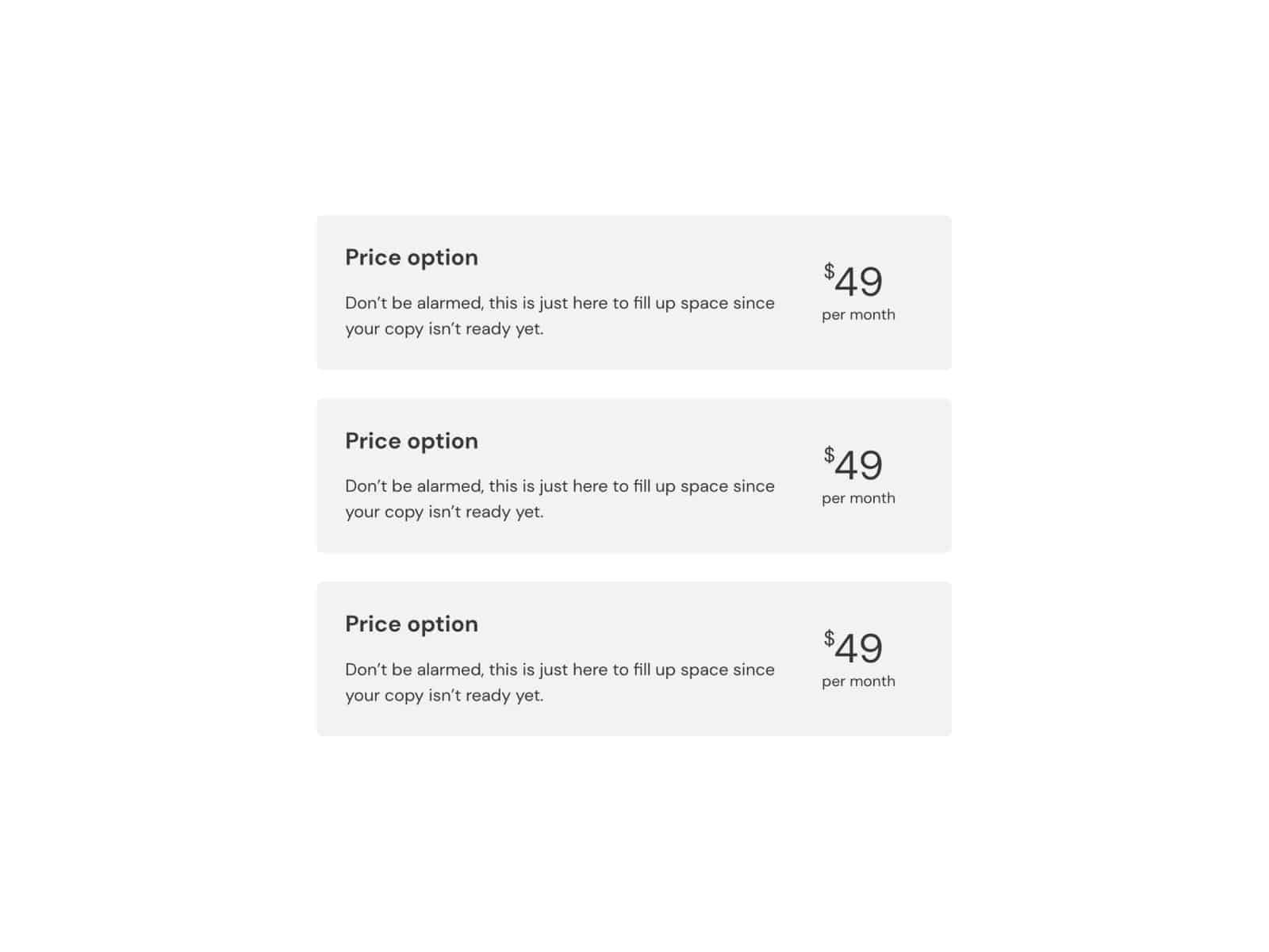 Pricing List Delta